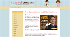 Desktop Screenshot of daycareforms.org