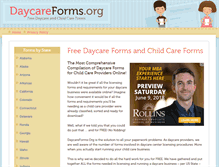 Tablet Screenshot of daycareforms.org